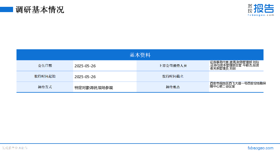 中航西飞机构调研纪要